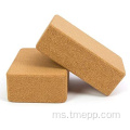 Blok Yoga Cork Natural dan Bata